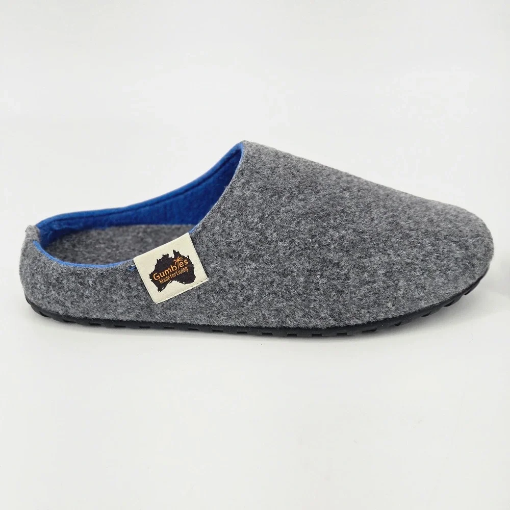 Gumbies Outback Felt Mule Slipper Shoe Gorpcore Cabin Mens 9 Womens 10 Comfort